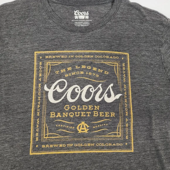 Lucky Brand Coors Golden Banquet Mens T-shirt Size Large - Picture 2 of 7